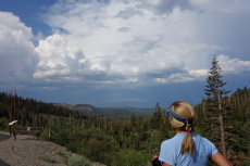 Running down the Lakes Basin Path (1)