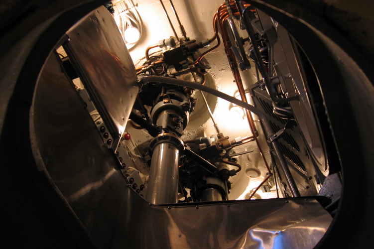 View into the conning tower.