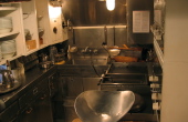 Crew kitchen.