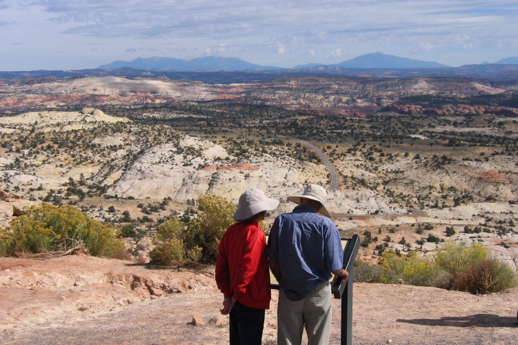 Kay and David at a viewpoint along UT12 (1).