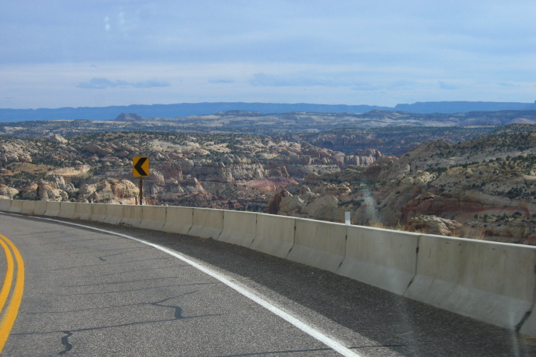 Descending UT12 to Calf Creek and Escalante River.