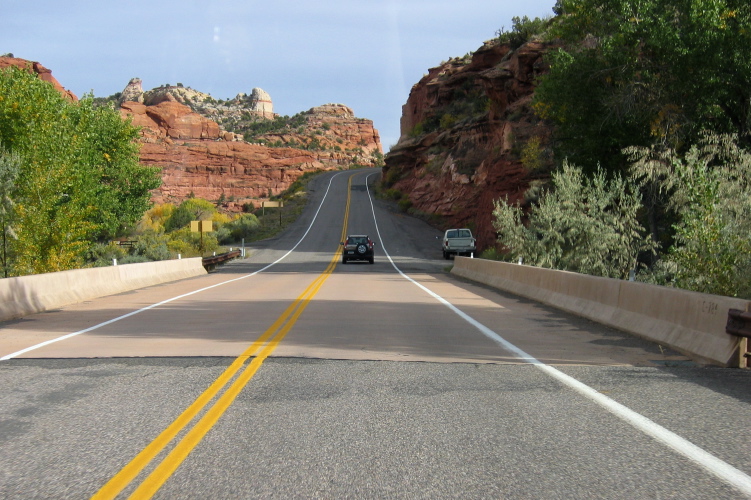 UT12 crossing the Escalante River.