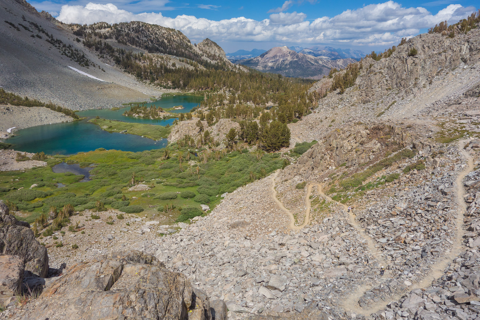 Stella and Frank can be seen on the trail below.