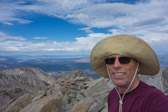 In the background are Mono Lake and the town of Mammoth Lakes.