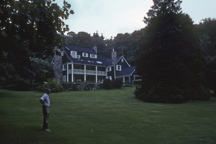 David at Uncle Rob's house in Darien, CT