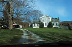 Approaching Uncle Rob's house from the driveway