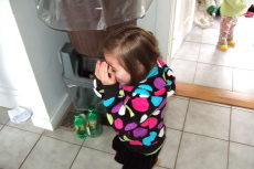 Camille doesn't like to be photographed.
