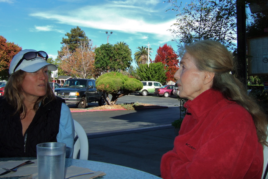 Laura and Kay in discussion