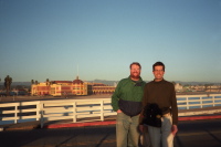 Len and Bill on the Pier.