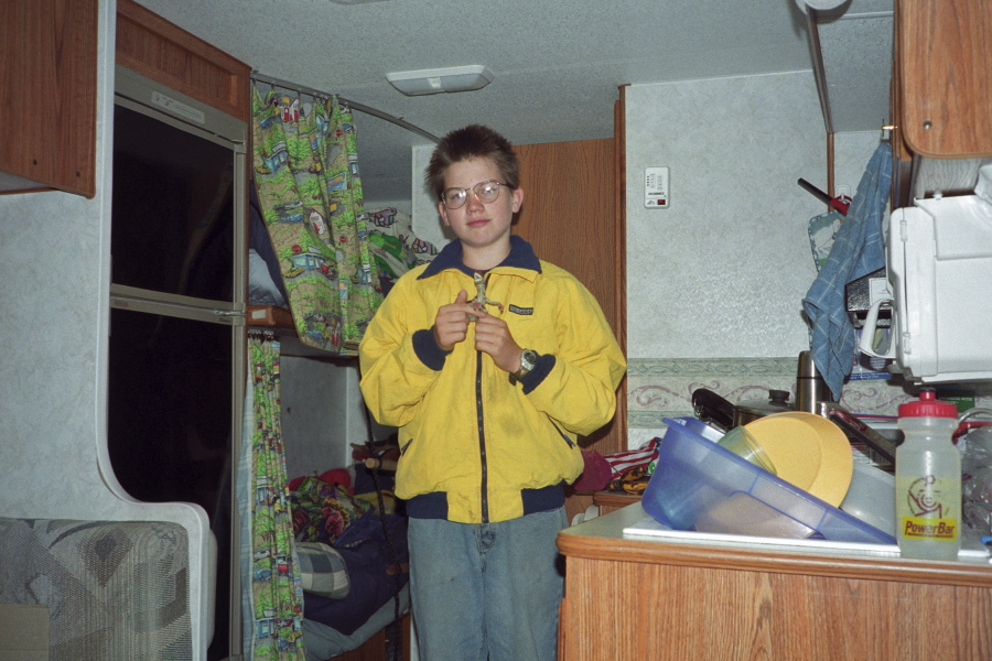 Matthew in the trailer