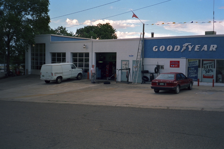 Norton's Service Center, rear yard
