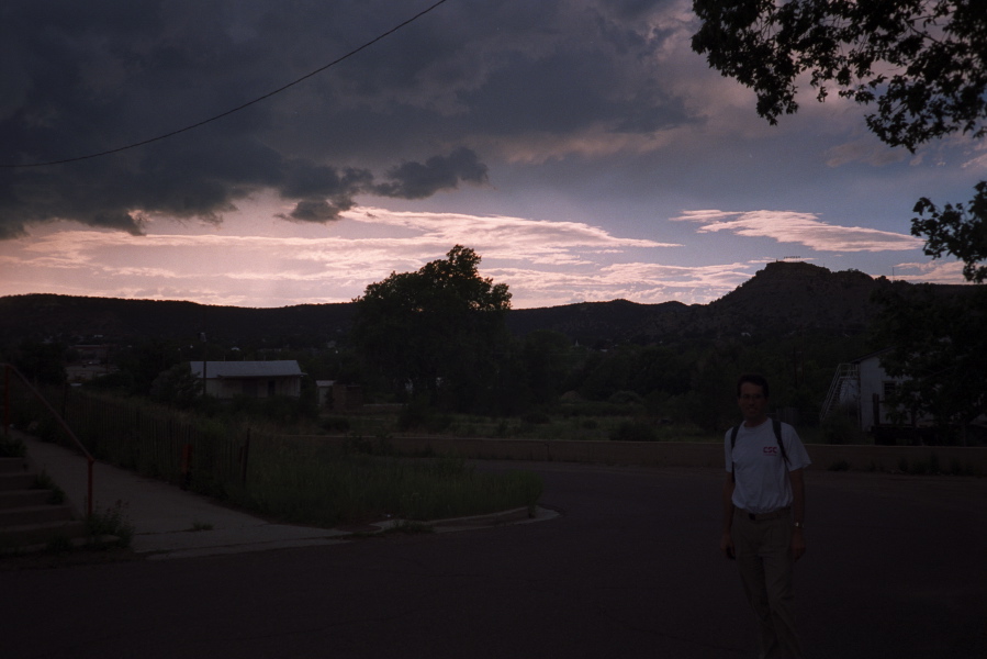 Bill walking around Trinidad