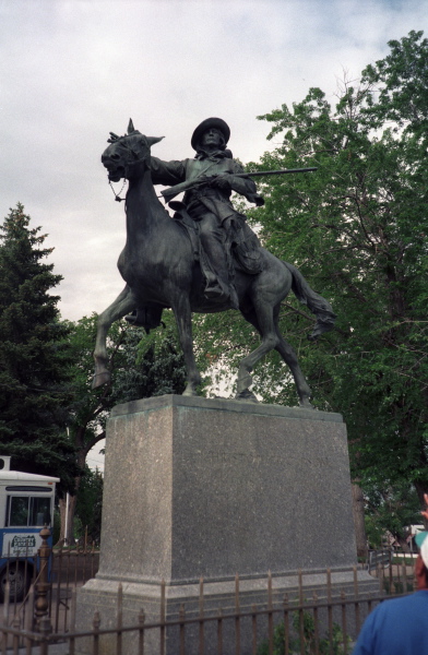 Christopher Carson statue in Trinidad, CO