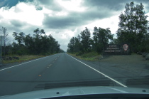 Entering Volcanoes National Park on HI11