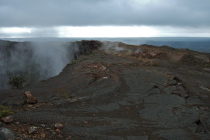 Although it was tempting to peer down into the crater, we dared not venture too close to the crumbly edge of the rim.