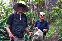 Bill and David in the jungle near Kilauea Crater