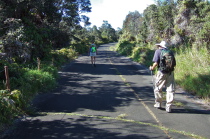 Part of our hike back to the car was on the old Crater Rim Drive.