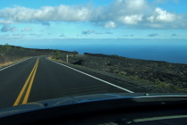 The ocean looks to be far below.