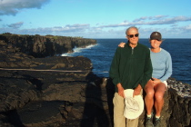David and Laura at the end of Chain of Craters road