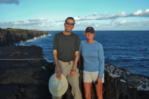 Bill and Laura at end of Chain of Craters Road