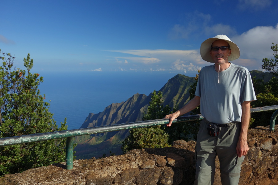 Bill at Pu'u o Kila Lookout
