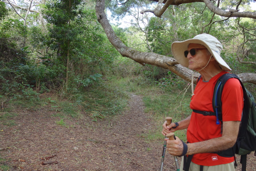 David back at the trailhead