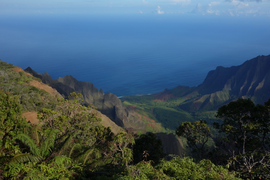 View of Kalalau Valley from Kalalau Lookout