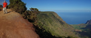 David next to the drop into Kalalau Valley