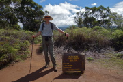 Bill at the start of Pihea Trail