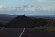 Waimea Canyon Road winds its way down the ridge into the town of Waimea.
