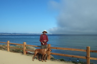 Bill and Kumba at the edge of the fog bank
