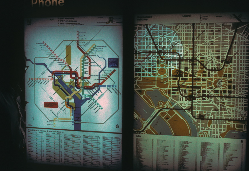 Map of the Washington Metro