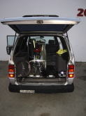 Bill's bike in van