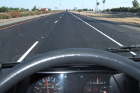 Typical view from the driver's seat.