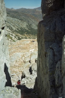 After attaining the Notch we watched a pair of backpackers climb up behind us.