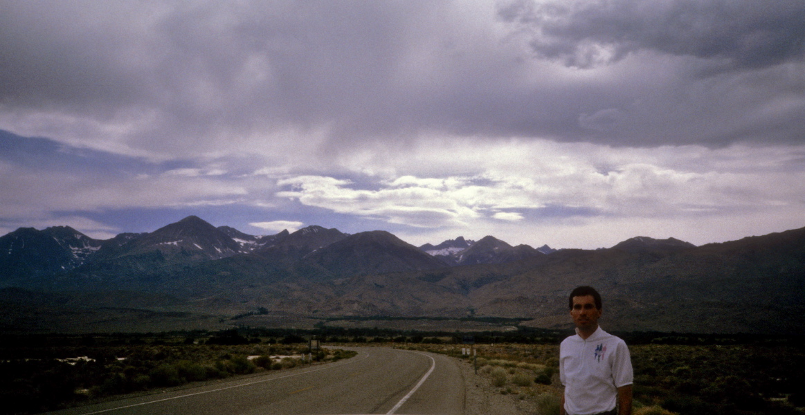The clouds are clearing over the Sierra Crest.