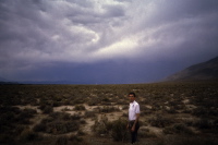View north, up the Owens Valley from CA168 near Big Pine.