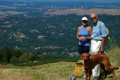 Laura, Kumba, and David on the north summit.