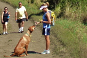 Kumba gets his treat.