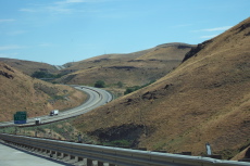 Climbing up to Emigrant Pass.