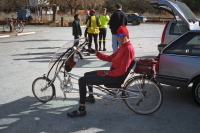 Bill models the Gold Rush at Pinnacles Store parking area.