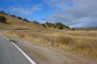 Northbound CA25 through Bear Valley; the calm before the storm. (1370ft)