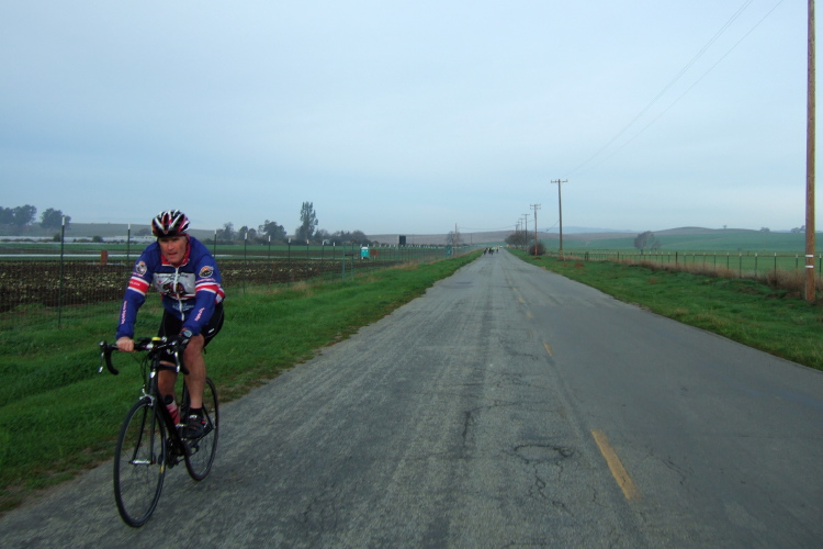 Passing a rider on Santa Ana Valley Rd.