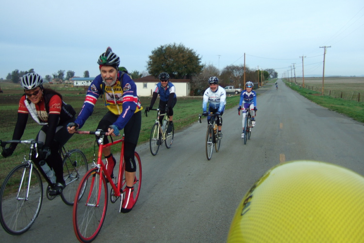 More riders on Santa Ana Valley Rd.