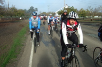 As we come out of the fog on Fairview Road I found myself in the middle of the group.