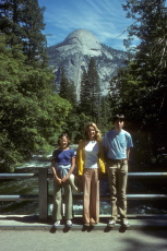 Laura, Kay, and Bill on Happy Isles Bridge