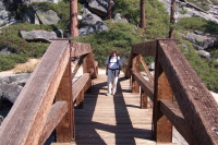 David crossing Yosemite Creek.