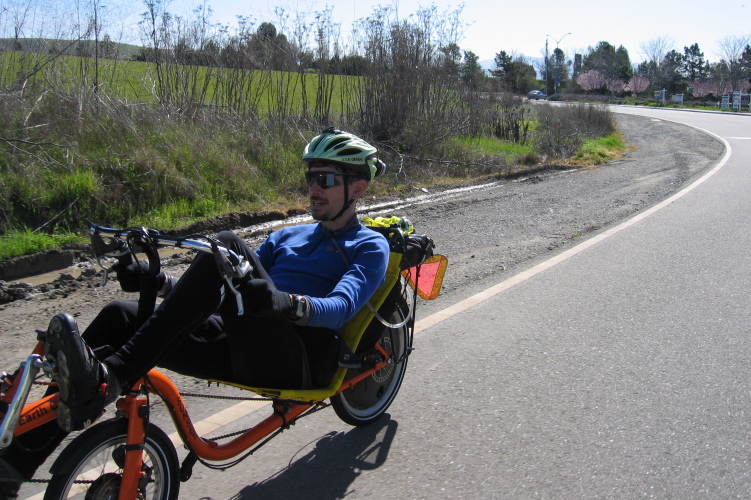 Zach on his Earth Cycles Sunset.