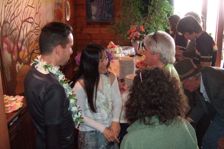 Zach and Michi receive Michael J.