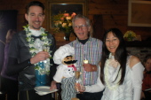 Zach, Stuart (Dad), Michi, and the chef.